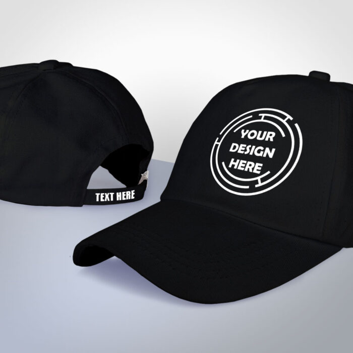 Customized Cap Cotton Black