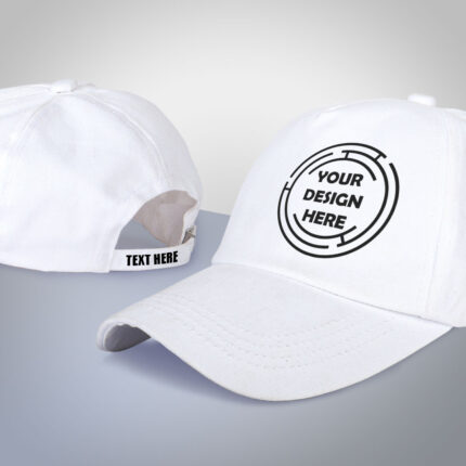 customized cap cotton white