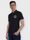 Black Drifit Custom Printed Polo T shirt