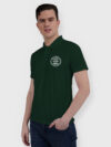 Bottle Green Drifit Custom Printed Polo T shirt
