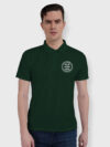 Bottle Green Drifit Custom Printed Polo T shirt