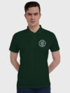 Bottle Green Drifit Custom Printed Polo T shirt