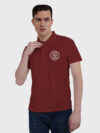 Maroon Drifit Custom Printed Polo T shirt
