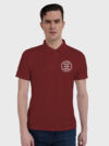 Maroon Drifit Custom Printed Polo T shirt