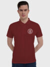 Maroon Drifit Custom Printed Polo T shirt