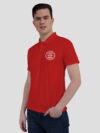 Red Drifit Custom polo tshirt