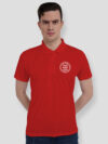 Red Drifit Custom polo tshirt
