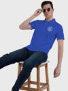 Royal Blue Drifit Custom Printed Polo T shirt