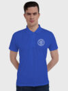Royal Blue Drifit Custom Printed Polo T shirt | Indrajeet Print
