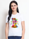 Bura Na Maano Holi Hai Women's White T-Shirt | Indrajeet Print