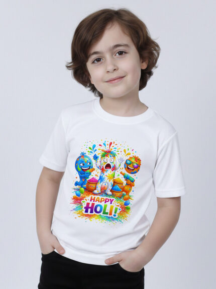 Funny Holi Kid’s T-Shirt | Indrajeet Print