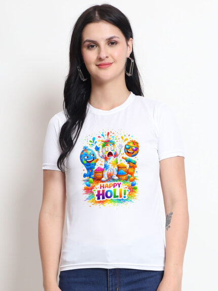 Funny Holi Women’s T-Shirt | Indrajeet Print