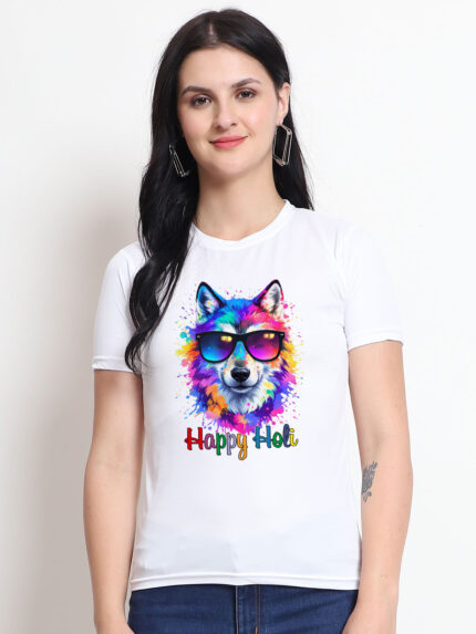 Unique Holi Women’s T-Shirt | Indrajeet Print