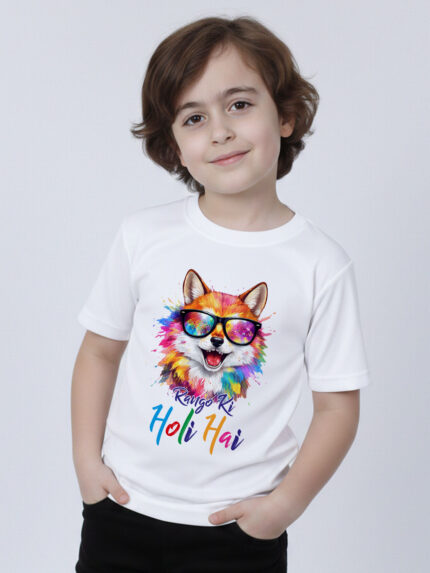 Rango Ki Holi Kid’s T-Shirt | Indrajeet Print