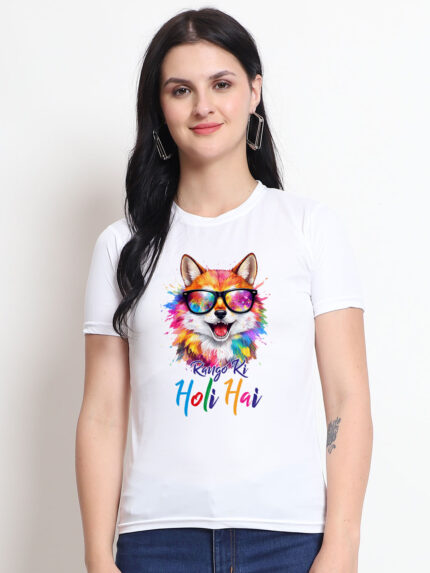 Rango Ki Holi Women’s T-Shirt | Indrajeet Print
