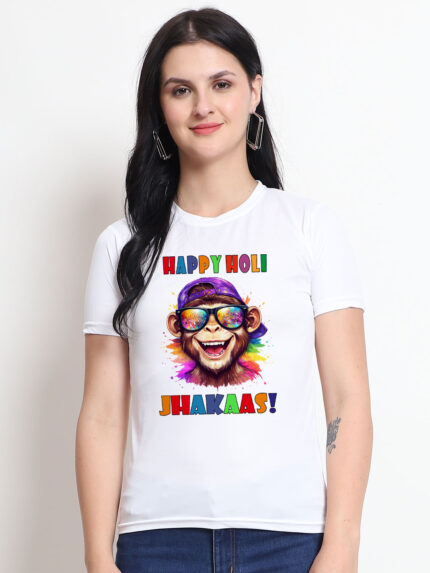 Jhakaas Holi Women’s T-Shirt | Indrajeet Print