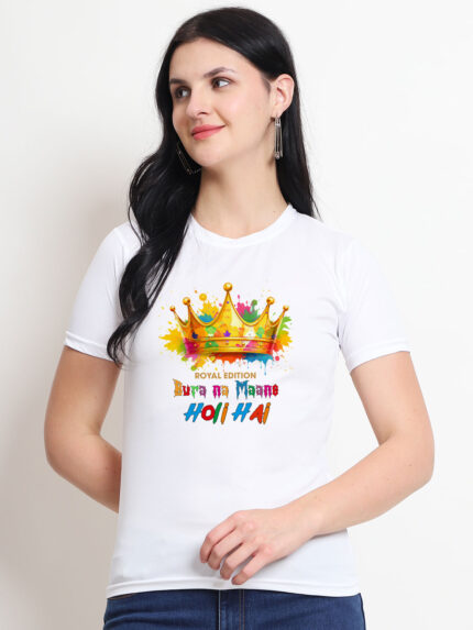 Royal Edition Holi Women’s T-Shirt | Indrajeet Print