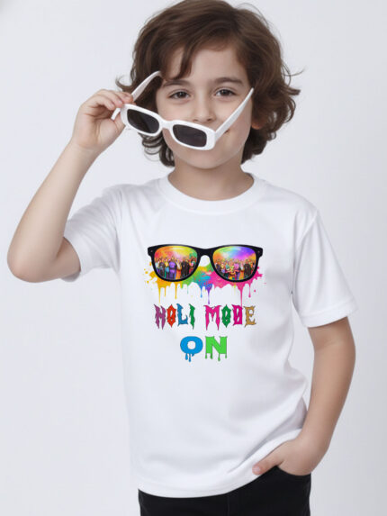 Holi Mood On Kid’s T-Shirt | Indrajeet Print
