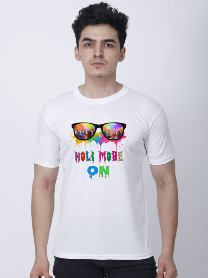 Holi Mood On Men’s T-Shirt | Indrajeet Print