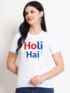 Holi Hai Women's T-Shirt | Indrajeet Print
