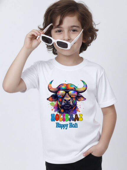 Holibaaz Holi Kid’s T-Shirt | Indrajeet Print