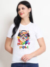 Cat Holi Women's T-Shirt | Indrajeet Print