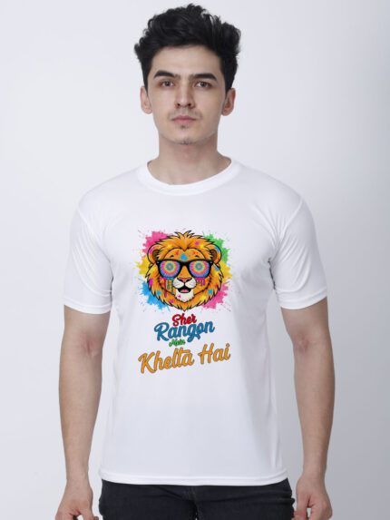 Sher Rango Mai Khelta hai Men’s T-Shirt | Indrajeet Print