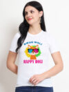 Swag Wali Holi Women's T-Shirt | Indrajeet Print
