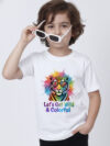 Let's Get Wild Holi Kid's T-Shirt | Indrajeet Print