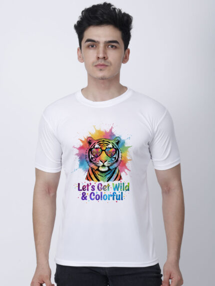 Let’s Get Wild Holi Men’s T-Shirt | Indrajeet Print
