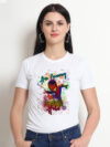 Spiderman Holi Women's T-Shirt | Indrajeet Print
