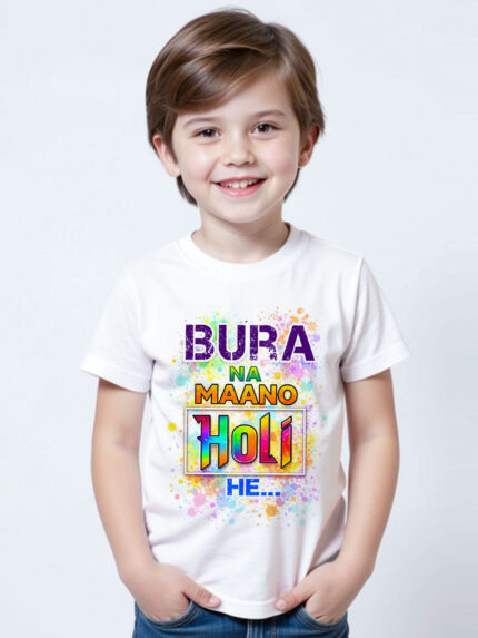 Bura Na Maano Holi Hai Kid’s T-Shirt | Indrajeet Print