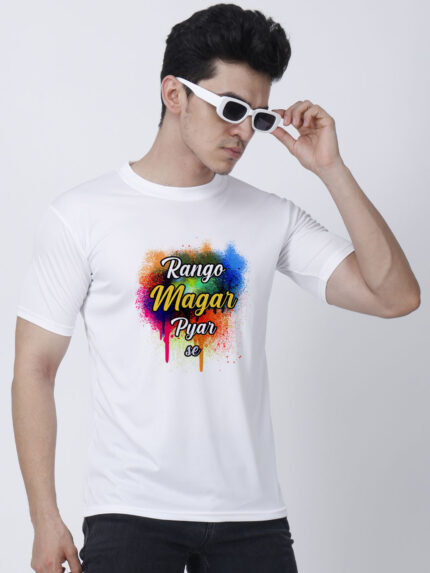 Rango Magar Pyar Se Men’s T-Shirt | Indrajeet Print