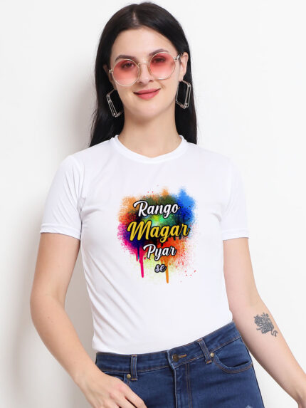 Rango Magar Pyar Se Women’s T-Shirt | Indrajeet Print
