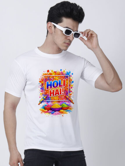 Holi hai Men’s T-Shirt | Indrajeet Print