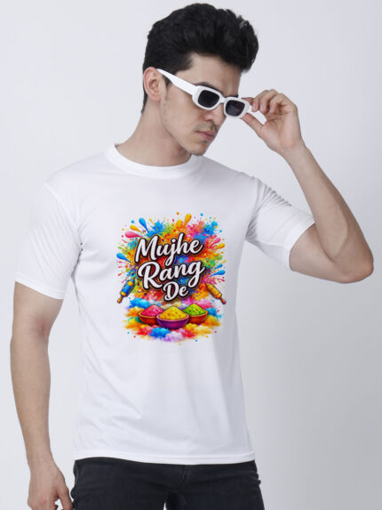 Mujhe Rang De Men’s T-Shirt | Indrajeet Print