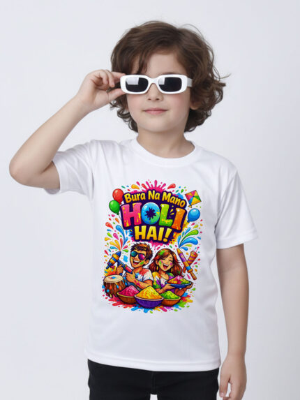 Holi Special Kid’s T-Shirt | Indrajeet Print