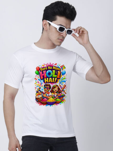 Holi Special Men’s T-Shirt | Indrajeet Print
