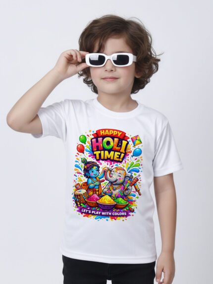 Special Krishna Holi Kid’s T-Shirt | Indrajeet Print