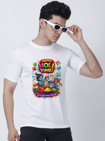 Special Krishna Holi Men’s T-Shirt | Indrajeet Print