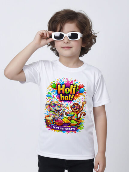 Funny Holi Kid’s T-Shirt | Indrajeet Print