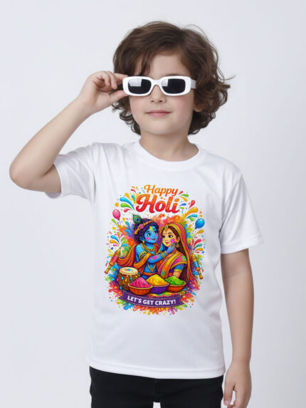 Lord Krishna Holi Kid’s T-Shirt | Indrajeet Print