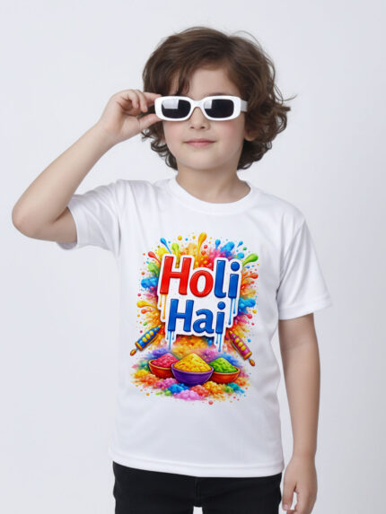 Holi Hai Kid’s T-Shirt | Indrajeet Print