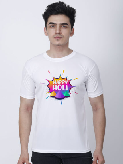 Festival of Colour Happy Holi Men’s T-Shirt | Indrajeet Print