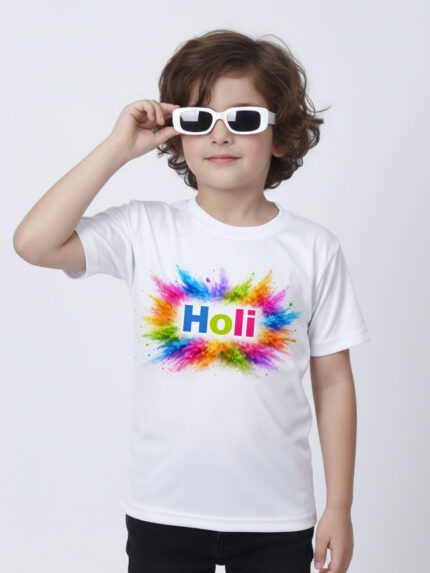 Splash Holi Kid’s T-Shirt | Indrajeet Print