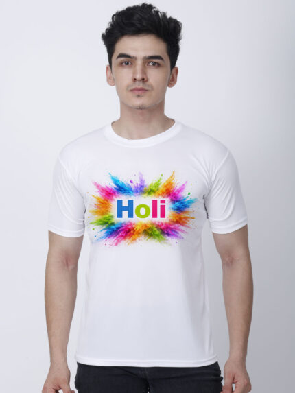 Splash Holi Men’s T-Shirt | Indrajeet Print
