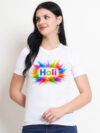 Splash Holi Women's T-Shirt | Indrajeet Print