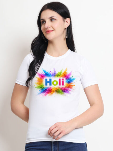 Splash Holi Women’s T-Shirt | Indrajeet Print
