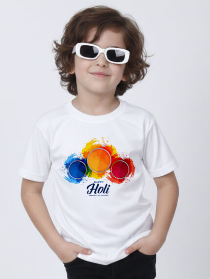Colour Holi Kid’s T-Shirt | Indrajeet Print