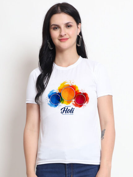 Colour Holi Women’s T-Shirt | Indrajeet Print